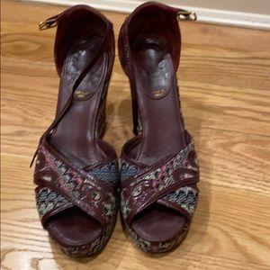 Missoni wedge sandals size 35